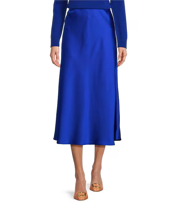 UJALA-Blakely Coordinating A-Line Satin Skirt