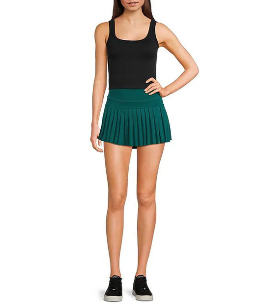 UJALA-High Rise Pleated Tennis Skort